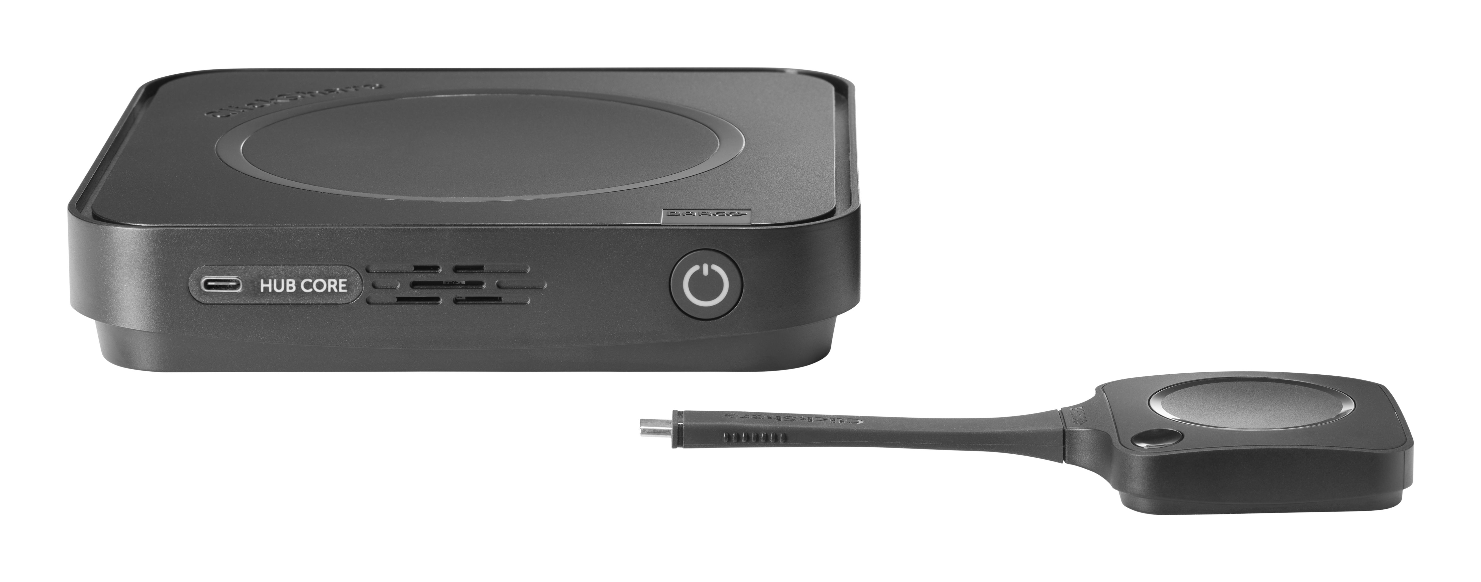 Barco ClickShare Hub Core met 1 ClickShare Button voor draadloos presenteren