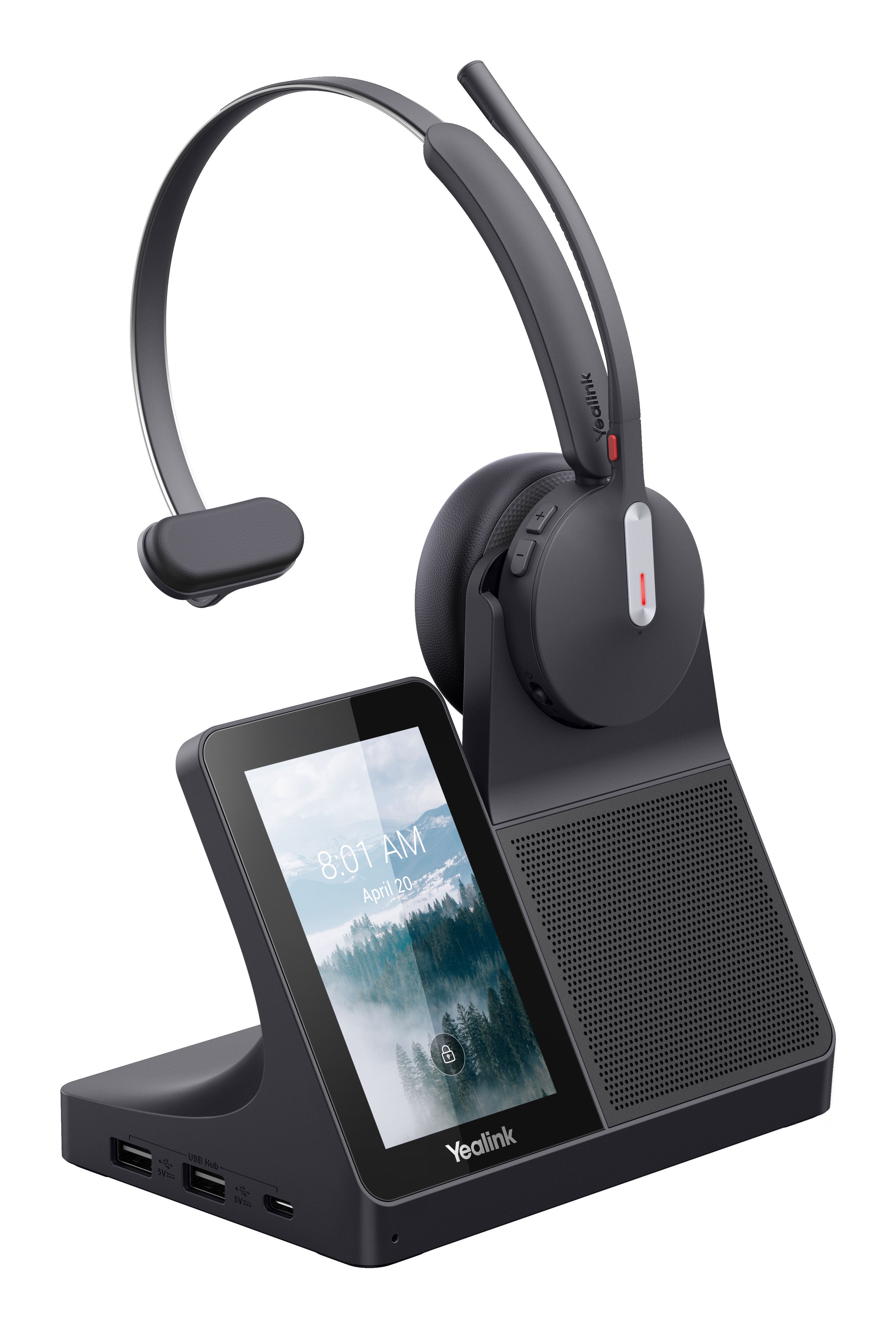 Yealink WH64 Workstation Mono Headset met DECT en Bluetooth