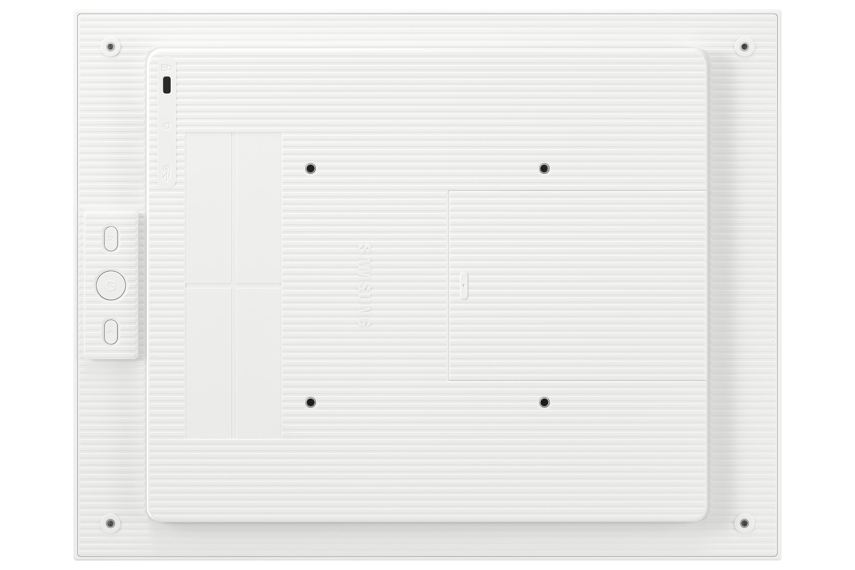 Achterkant Samsung EM13DX 13” Color E-Paper Display voor digital signage in landscape mode
