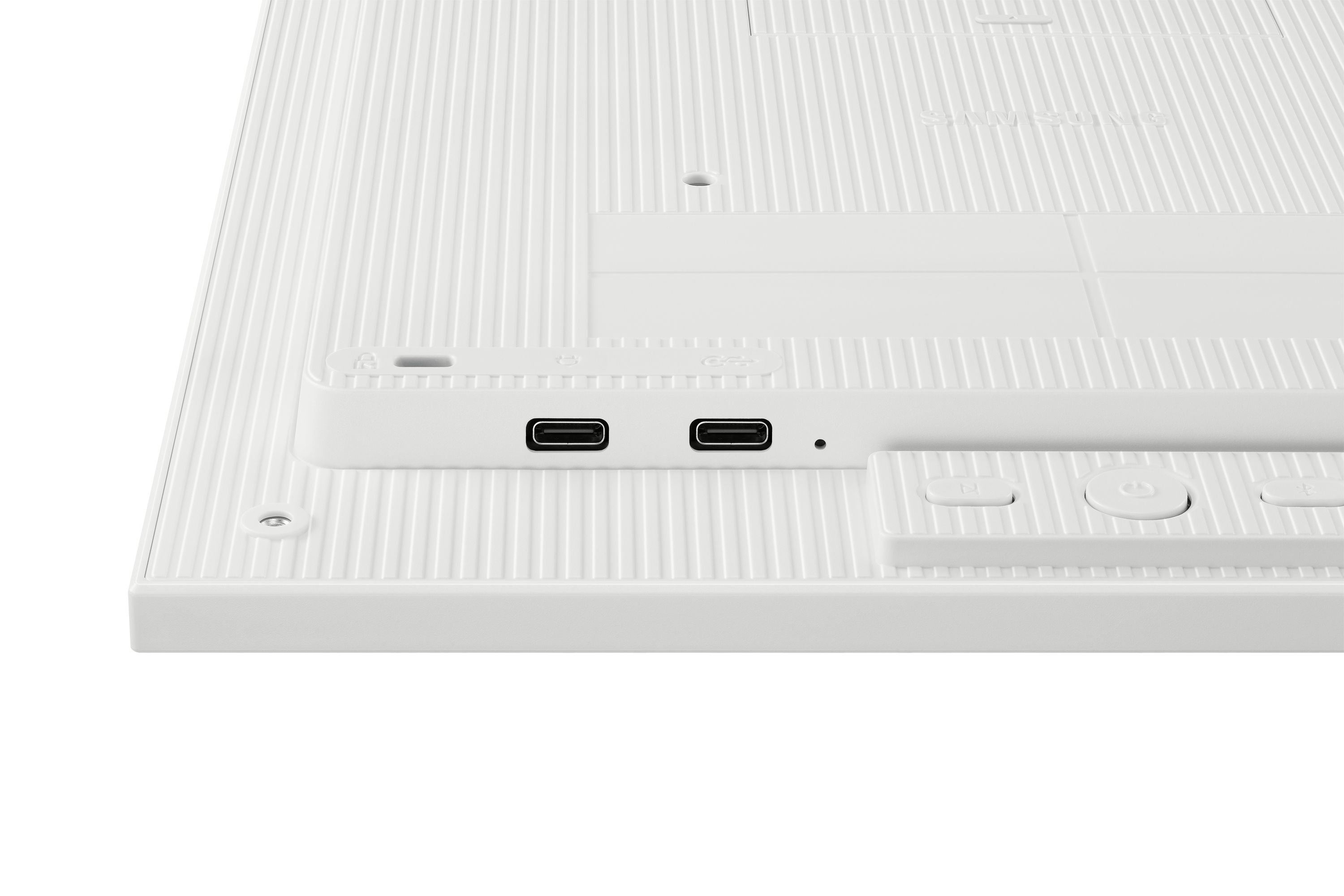 USB-C aansluitingen op het Samsung EM13DX 13” Color E-Paper Display
