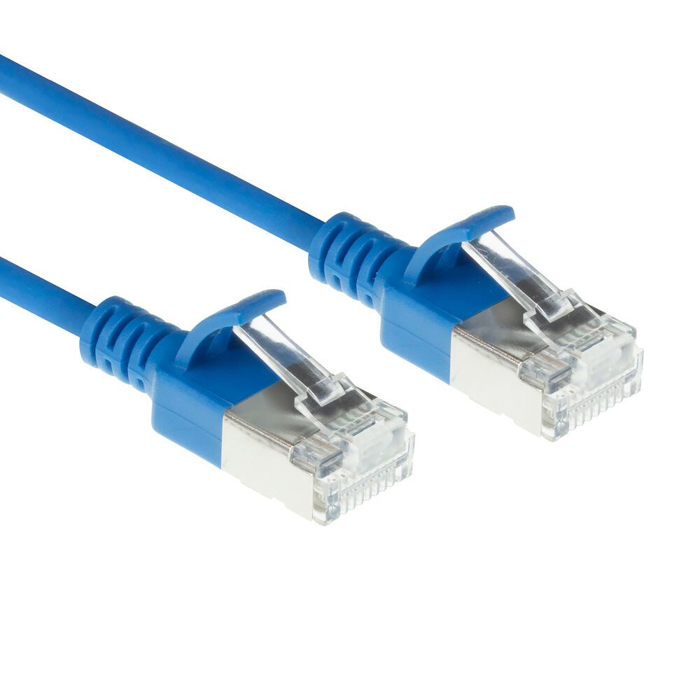 ACT DB7600 CAT6A patchkabel 0,5 meter blauw