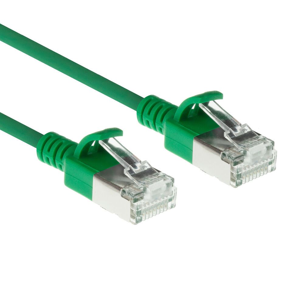 ACT DB7700 CAT6A patchkabel 0,5 meter groen