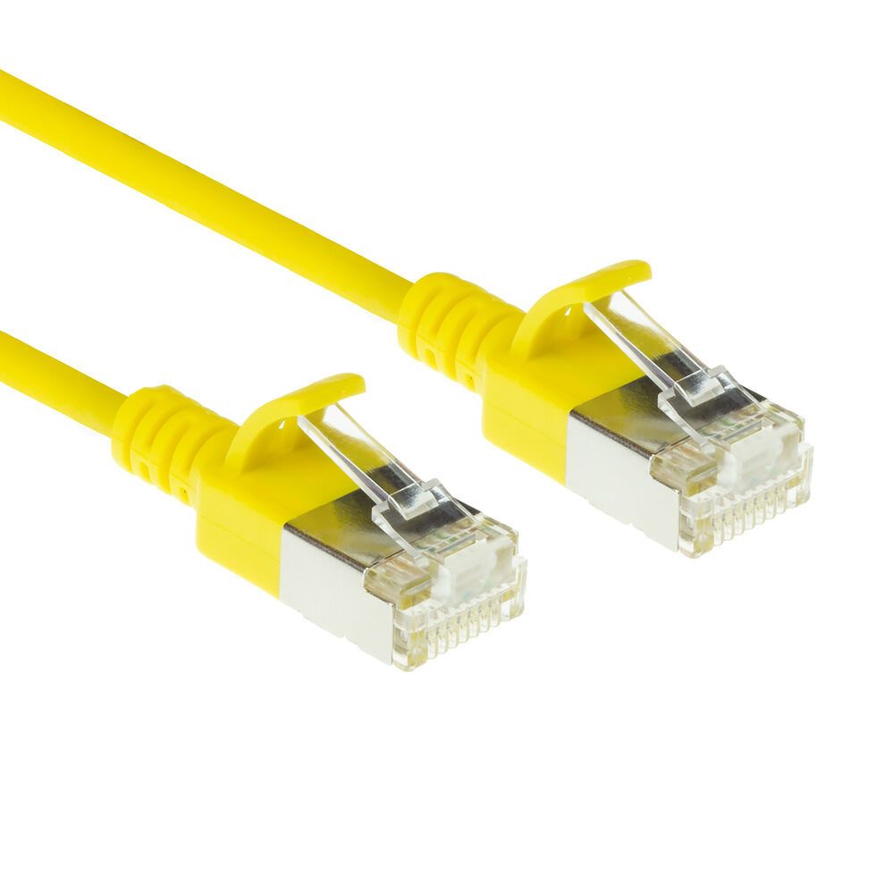 ACT DB7852 CAT6A patchkabel 0,25 meter geel