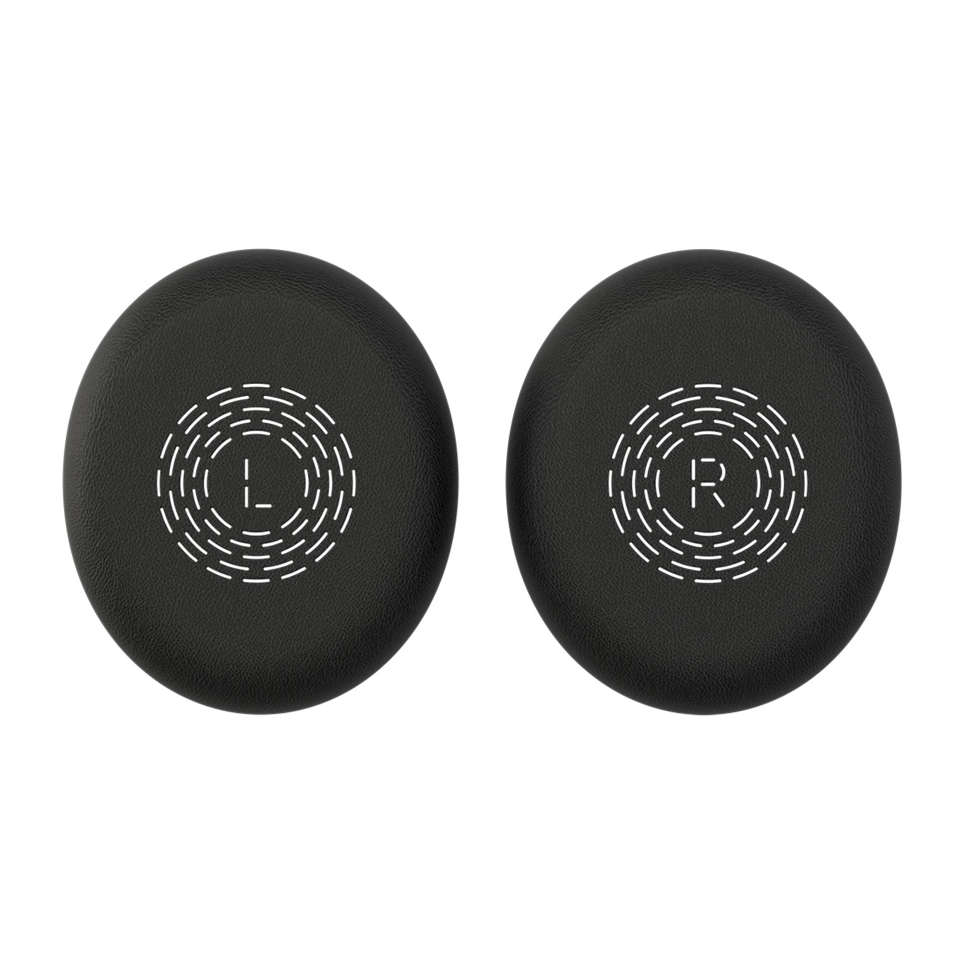 Twee Jabra Evolve3 65 Flex Oorkussens (14102-29) met een linker en een rechter oorkussen voor een Evolve3 65 Flex stereo headset