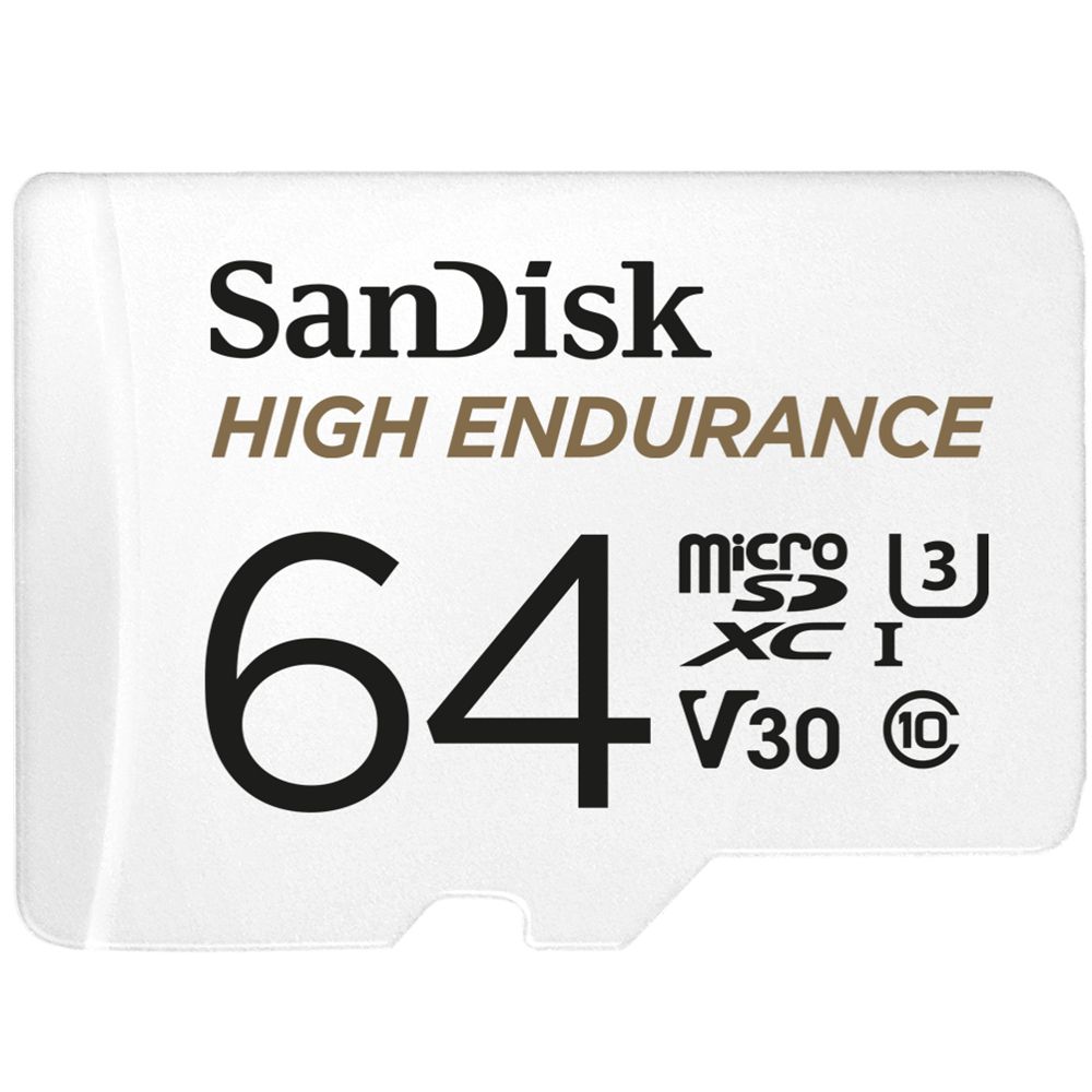 SanDisk High Endurance 64GB MicroSDXC-kaart voor beveiligingscamera's