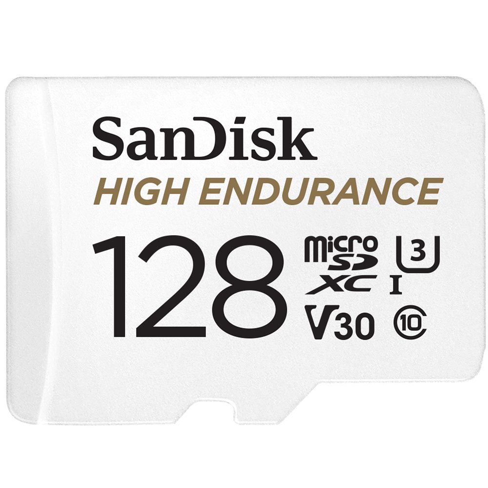 SanDisk High Endurance 128GB MicroSDXC-kaart voor beveiligingscamera's