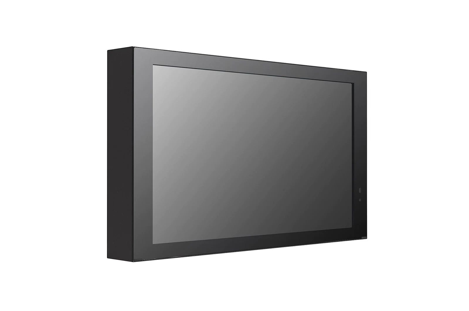 Het LG 22XE1J 22" Full HD high brightness outdoor signage display schuin van linksvoor