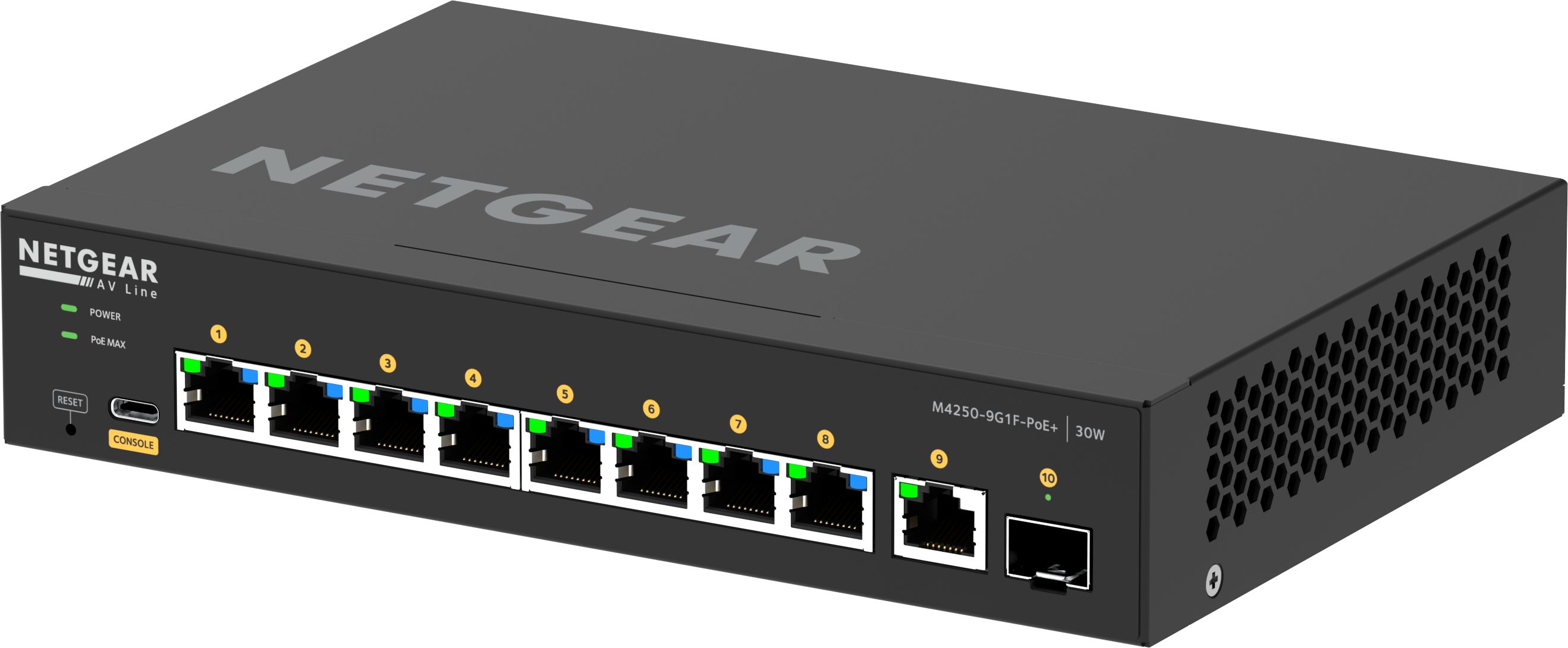Netgear AV Line M4250-9G1F-PoE+