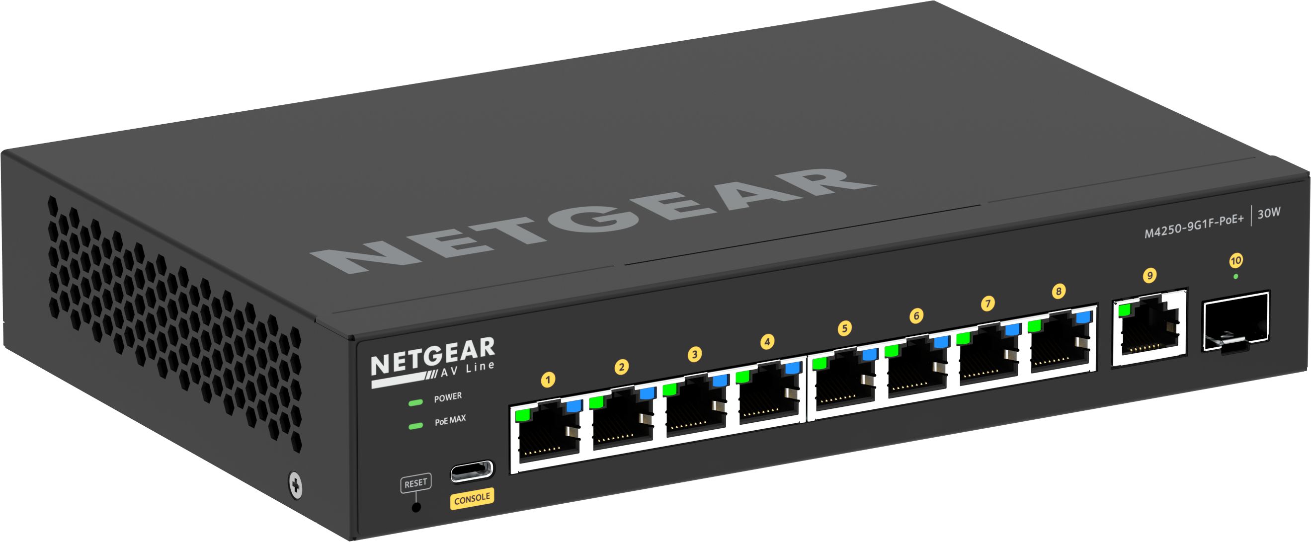 Netgear AV Line M4250-9G1F-PoE+