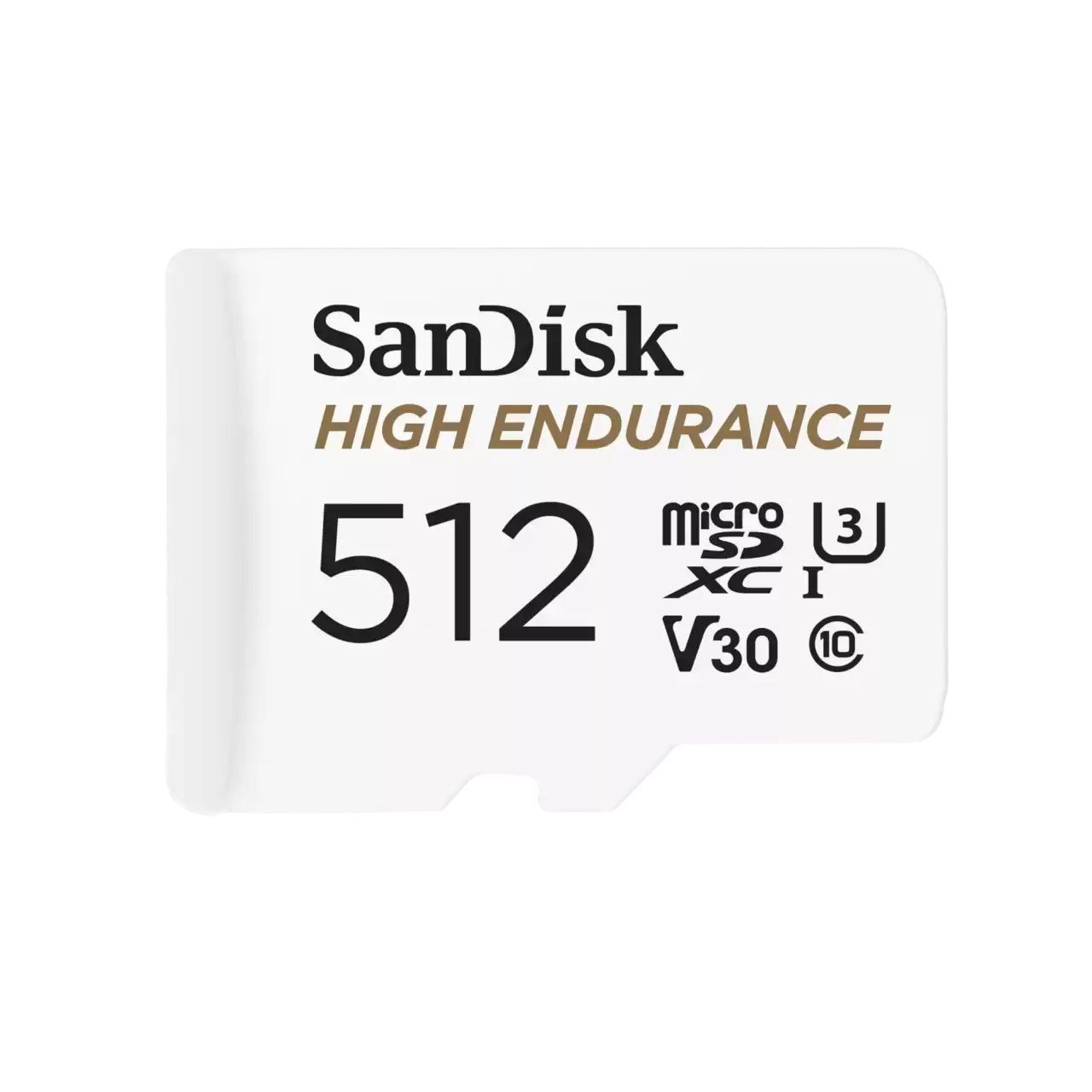 SanDisk High Endurance 512GB MicroSDXC-kaart voor beveiligingscamera's
