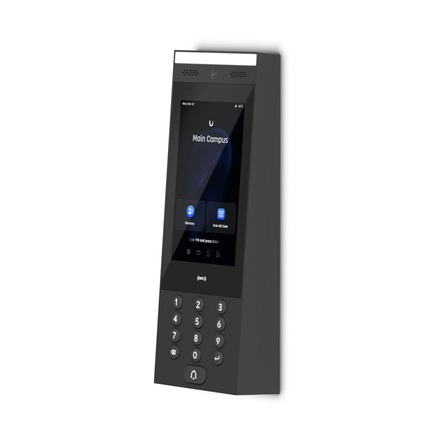 Een UA-Intercom of UA-G3-Intercom geïnstalleerd met een Ubiquiti UniFi Surface Angle Mount