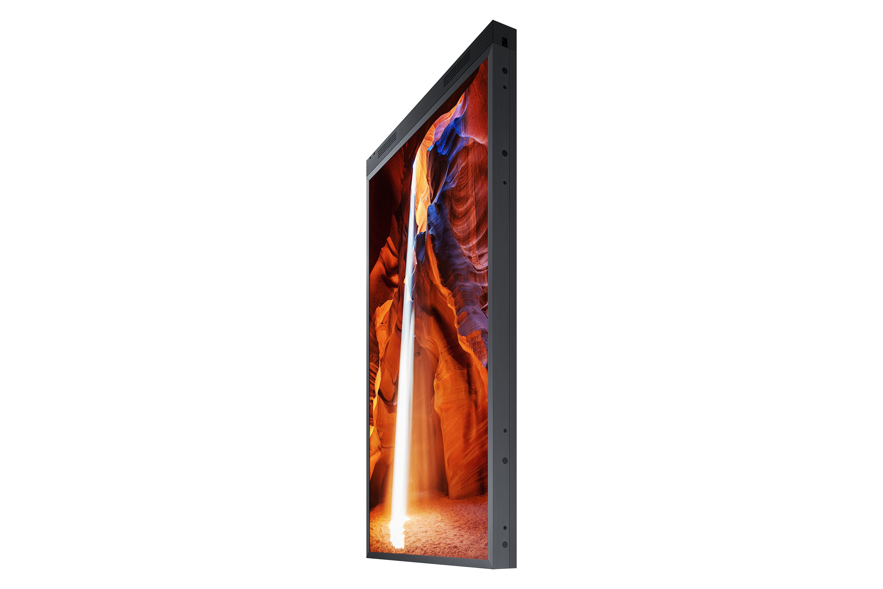 Samsung OM55N-DS dubbelzijdig high brightness etalage display voor digital signage rechter zijkant