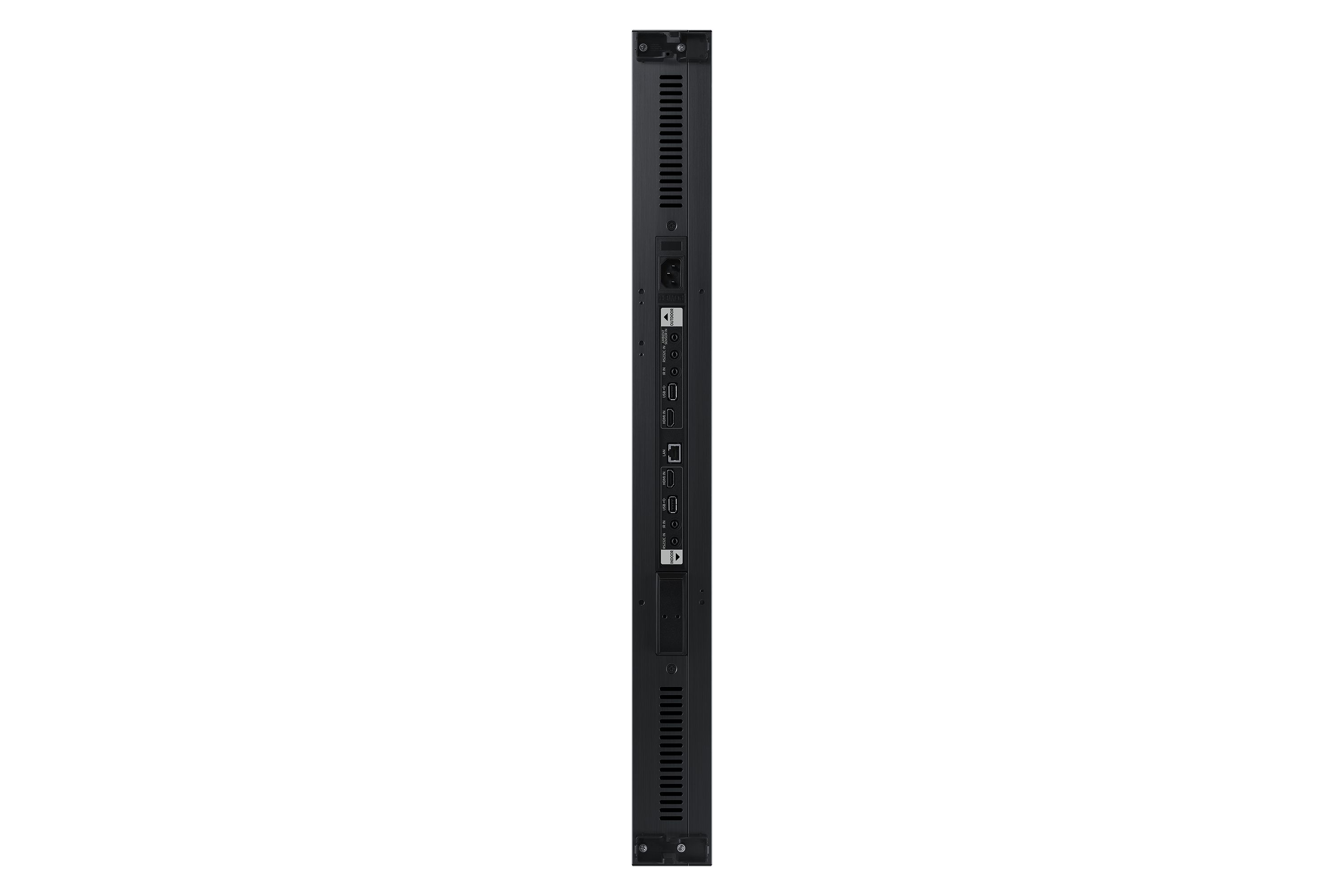 Aansluitingen op het Samsung OM55N-DS dubbelzijdig high brightness etalage display voor digital signage