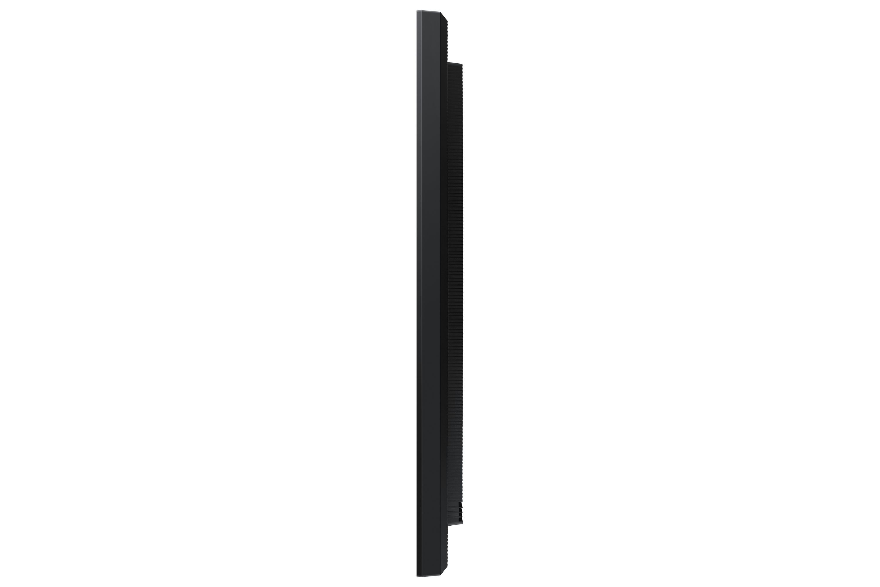 Zijkant Samsung OM75A 4K UHD High Brightness Etalage Display in landschapsmodus