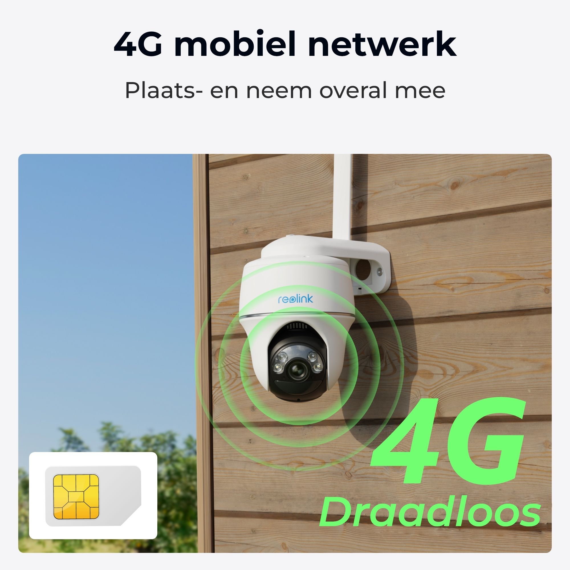 Reolink Go G430 | Dome camera, 5MP, 4G, batterij en Pan-Tilt