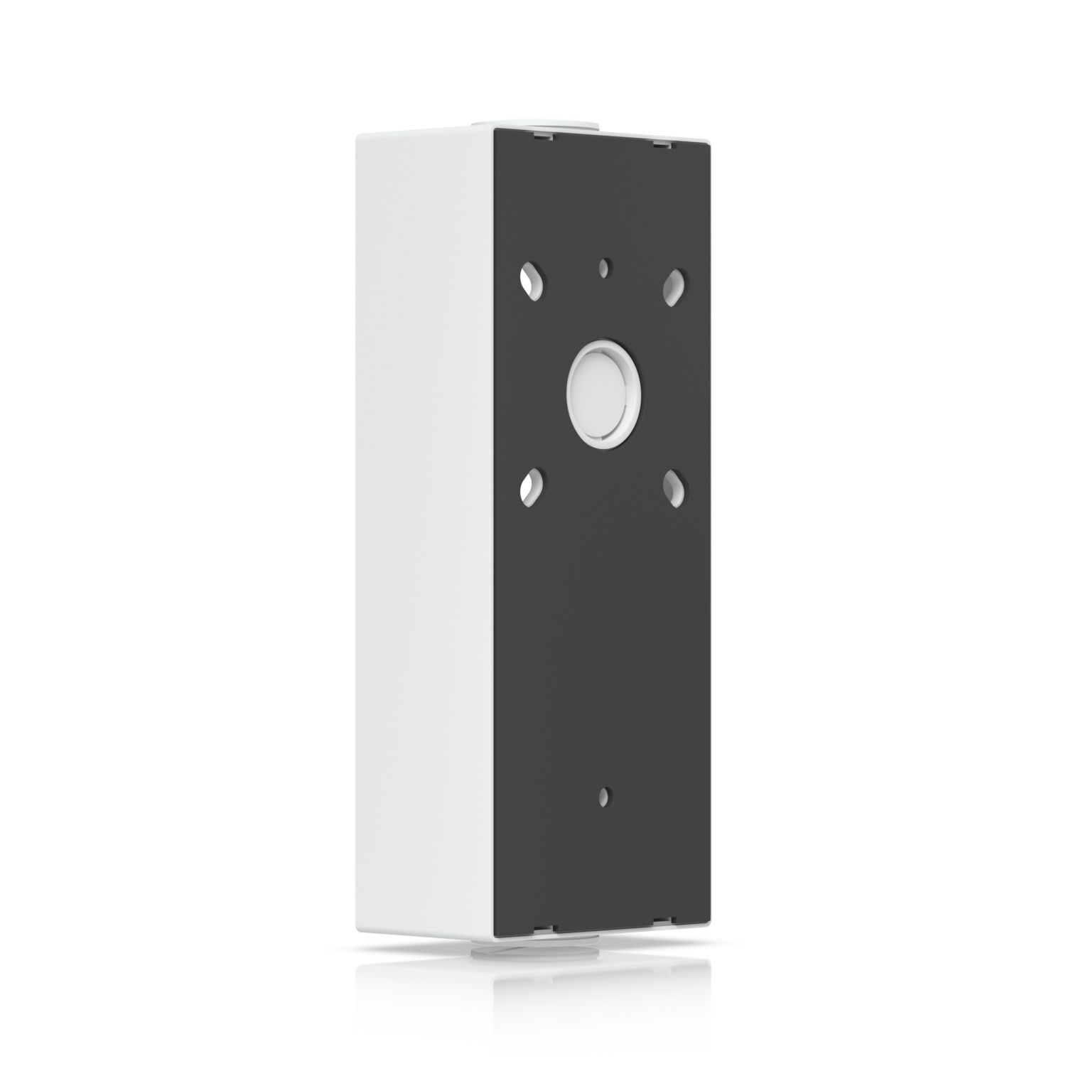 De Ubiquiti UniFi Access Reader Pro Junction Box (wit) schuin van achter