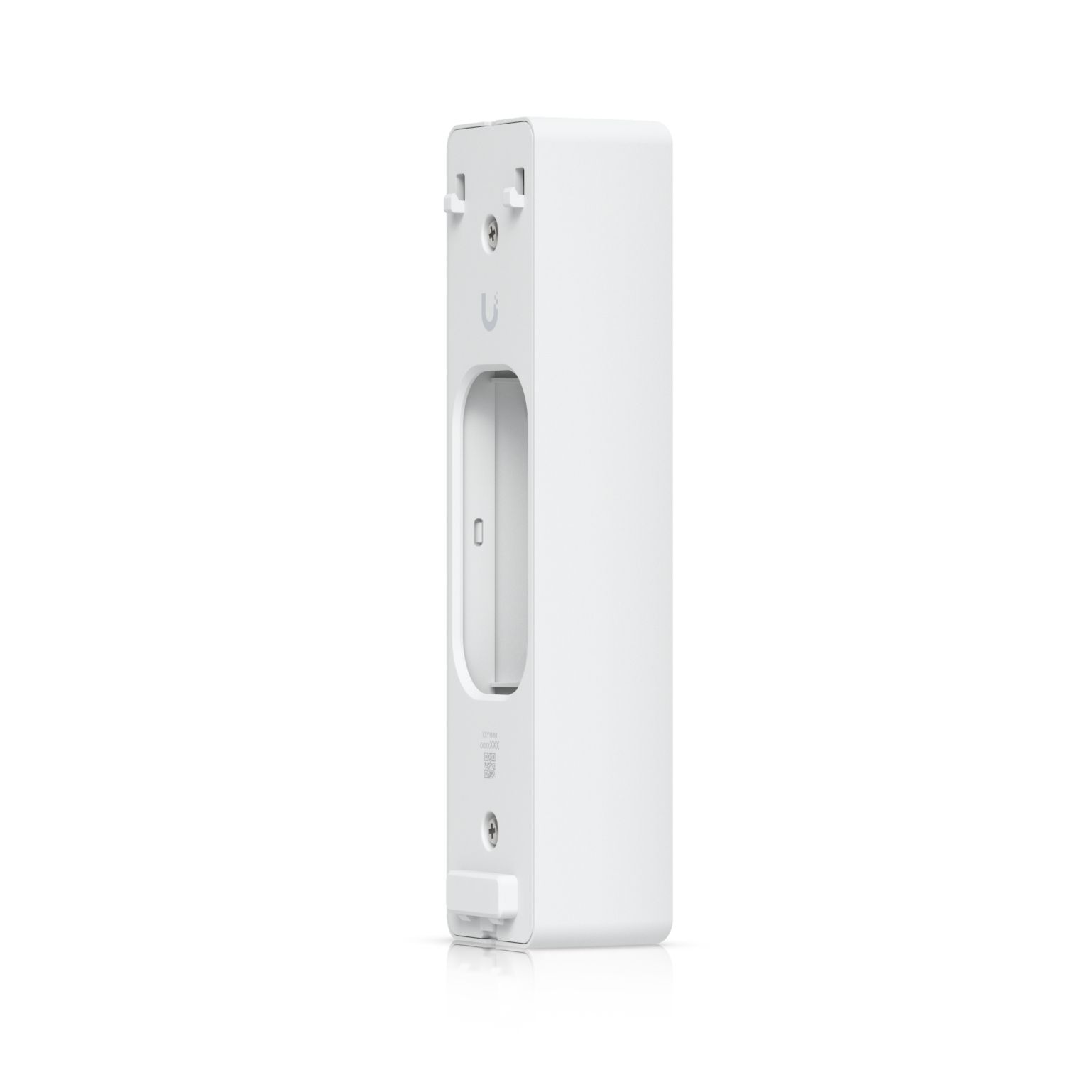 Zijkant en voorkant van de Ubiquiti UniFi Access Reader Pro Angle Mount wit