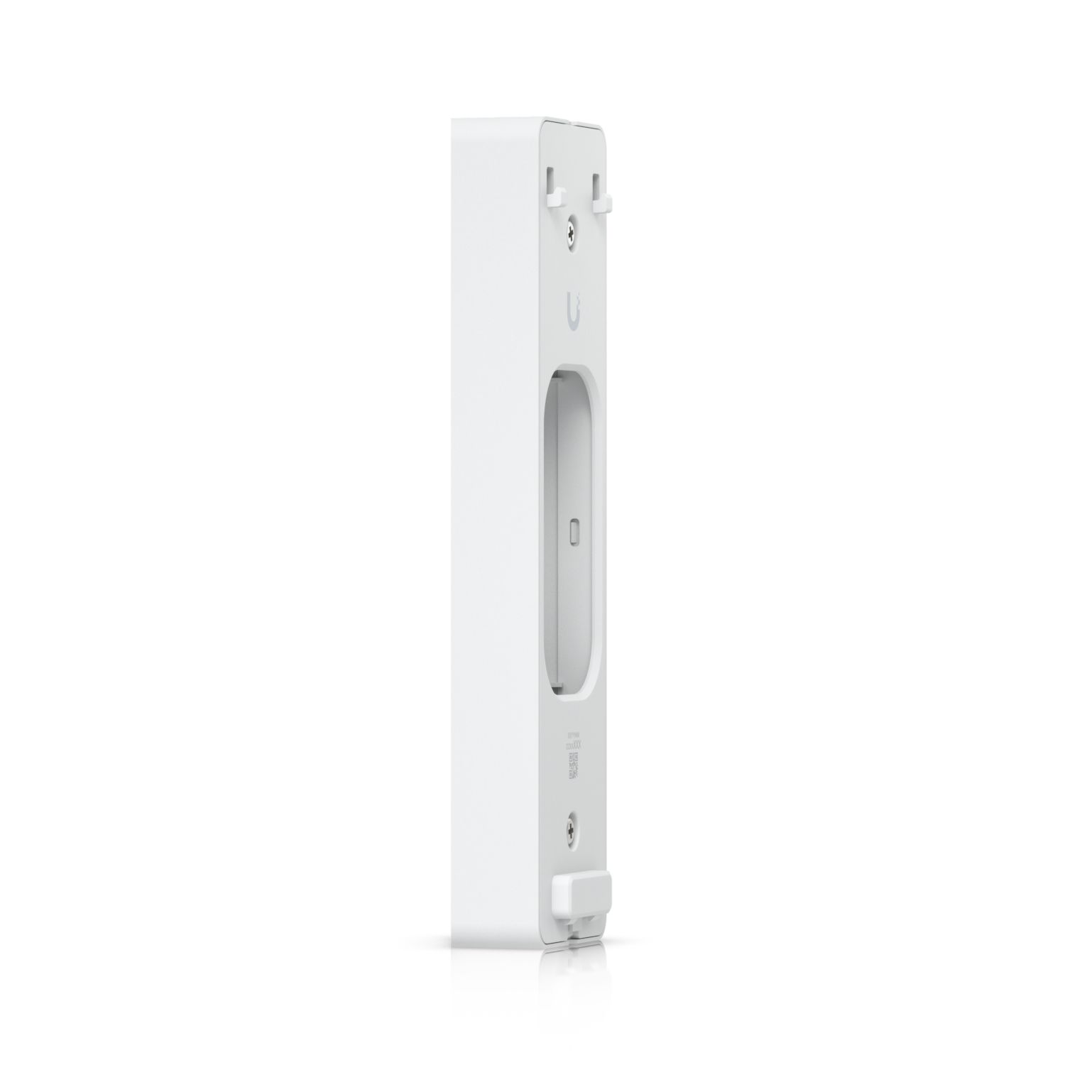 Zijkant en achterkant van de Ubiquiti UniFi Access Reader Pro Angle Mount wit