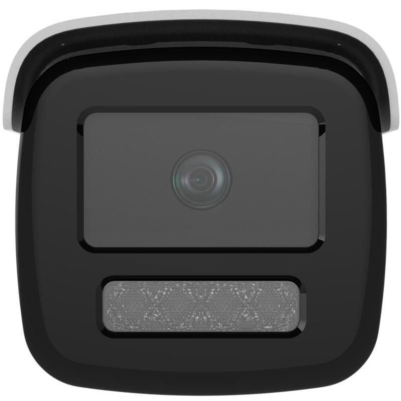 Voorkant met lens van de Hikvision DS-2CD2T86G2H-4I(4mm)(eF) 8MP DarkFighter AcuSense camera