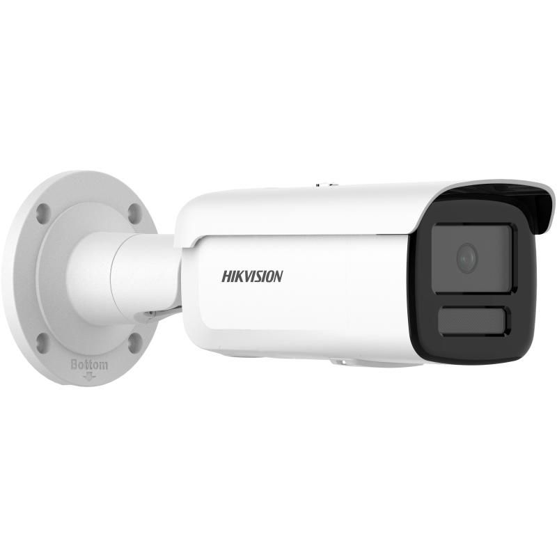 Linker zijkant van de witte Hikvision DS-2CD2T86G2H-4I(4mm)(eF) 8MP DarkFighter AcuSense camera