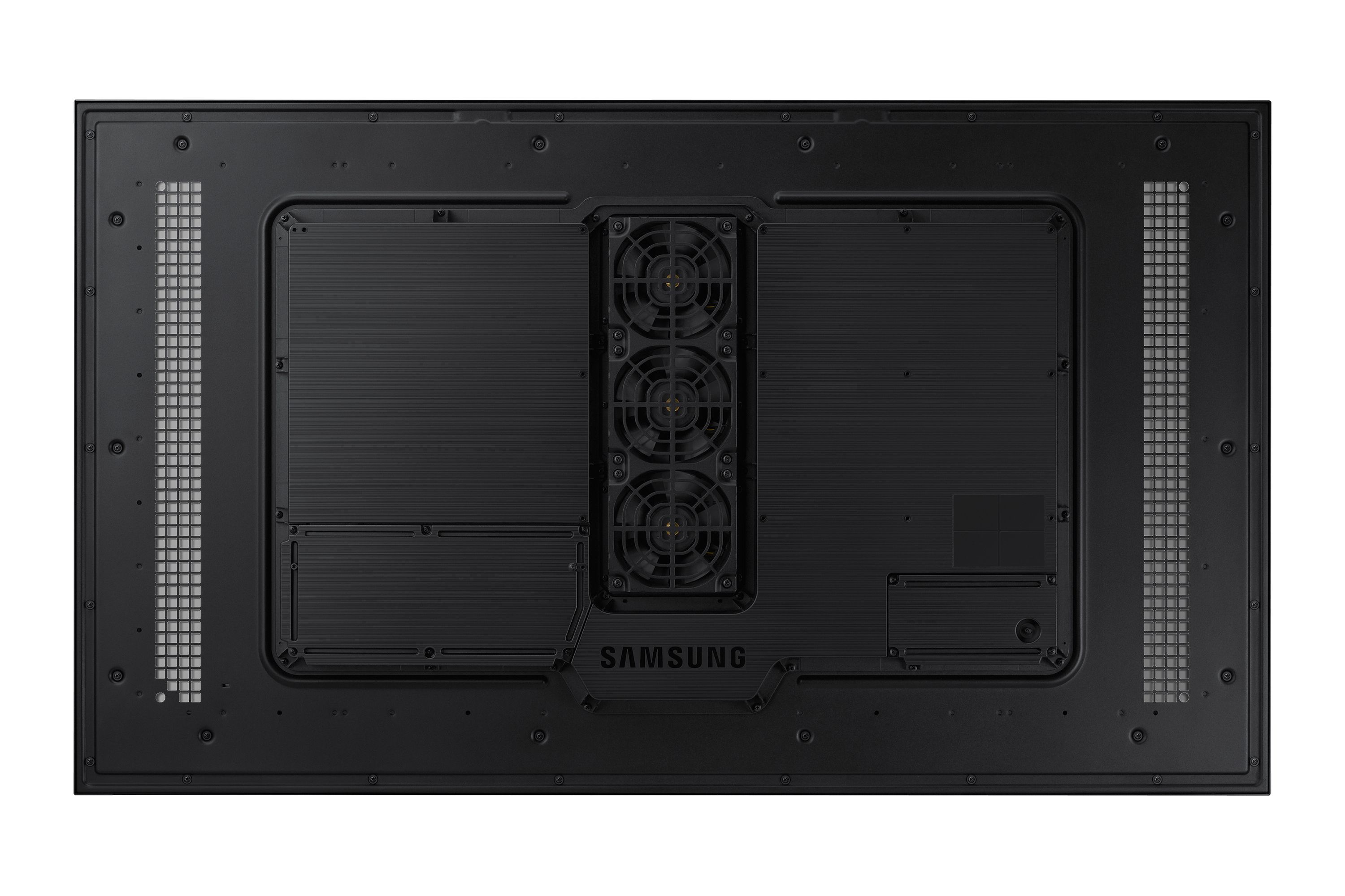 Achterkant Samsung OH55A-S 55" Outdoor Full HD High Brightness Display voor digital signage