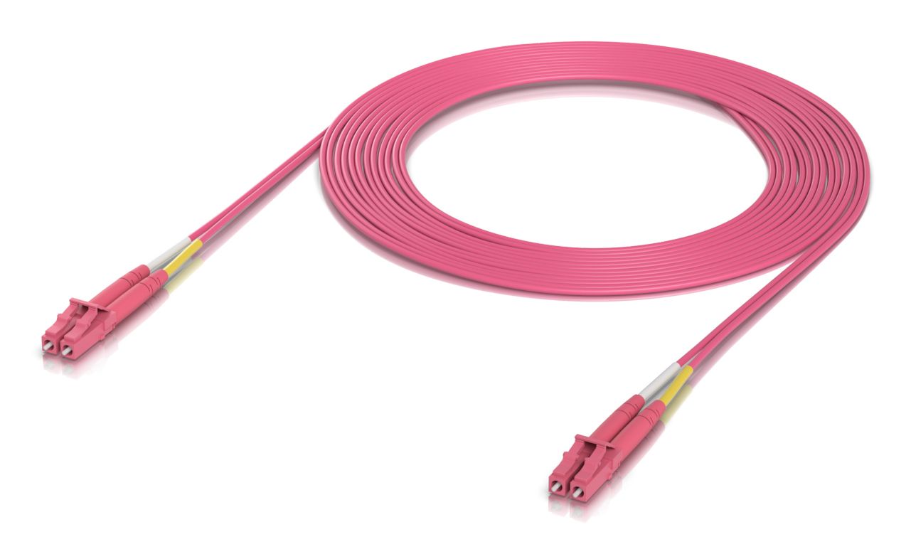 Ubiquiti OM4 Duplex LC UPC Fiber Patch Cable (UACC-OFC-M2-LULU-3M)