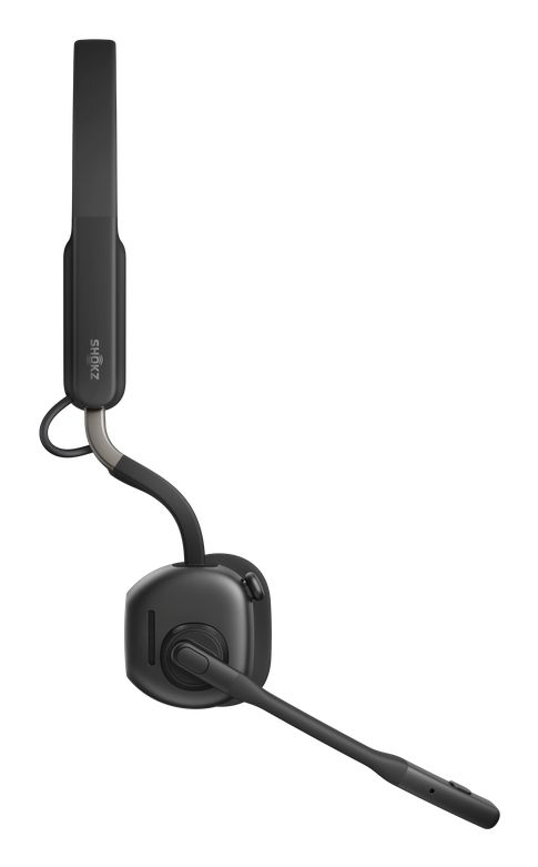 Zijkant van de professionele Shokz OpenMeet UC bone conduction en air conduction open-ear headset