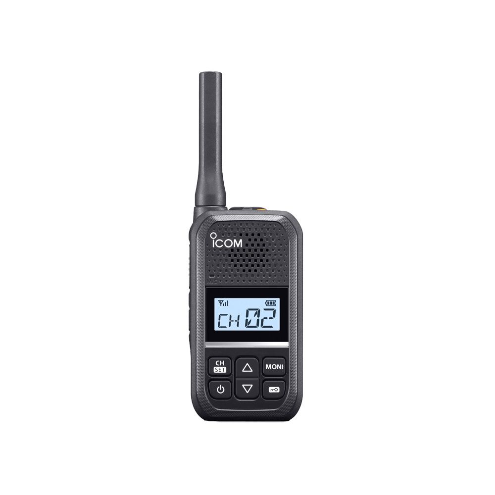 Icom IC-U20SR compacte vergunningsvrije portofoon met lader voorkant