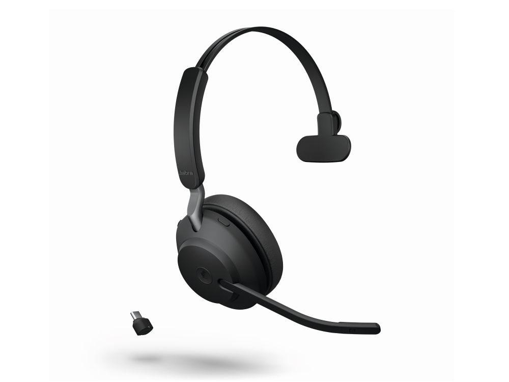 Jabra Evolve2 65 MS Mono USB-C met oplaadkabel ⮕