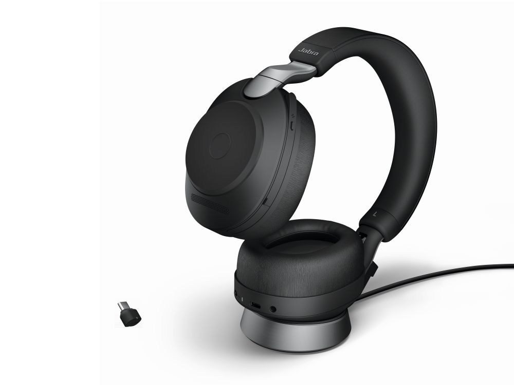 【美品】Jabra Evolve2 85 MS Teams USB-A Jabra Evolve2 85 MS Stereo USB-A met laadstation ⮕