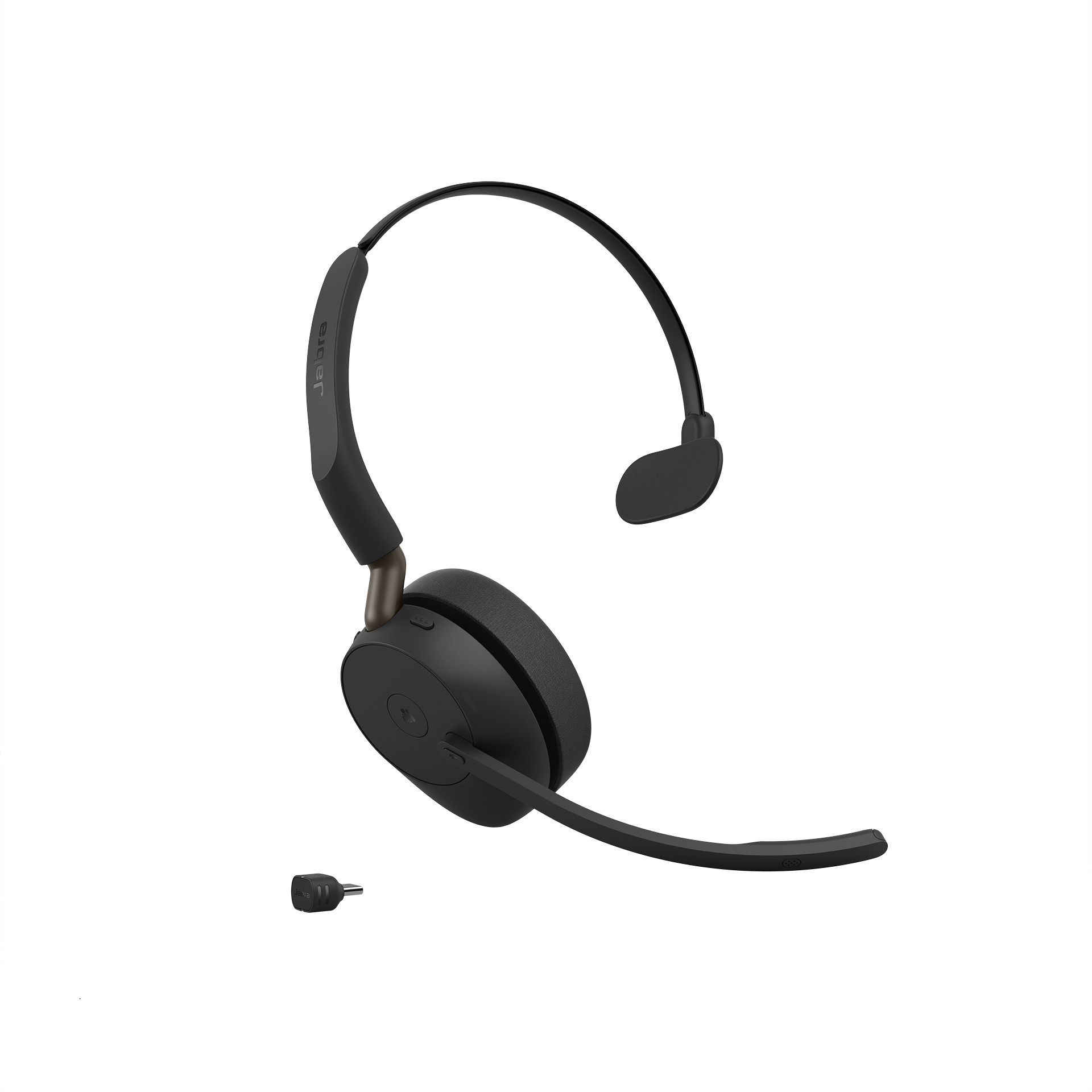 Jabra Evolve3 65 MS mono Bluetooth headset met USB-C Bluetooth dongle