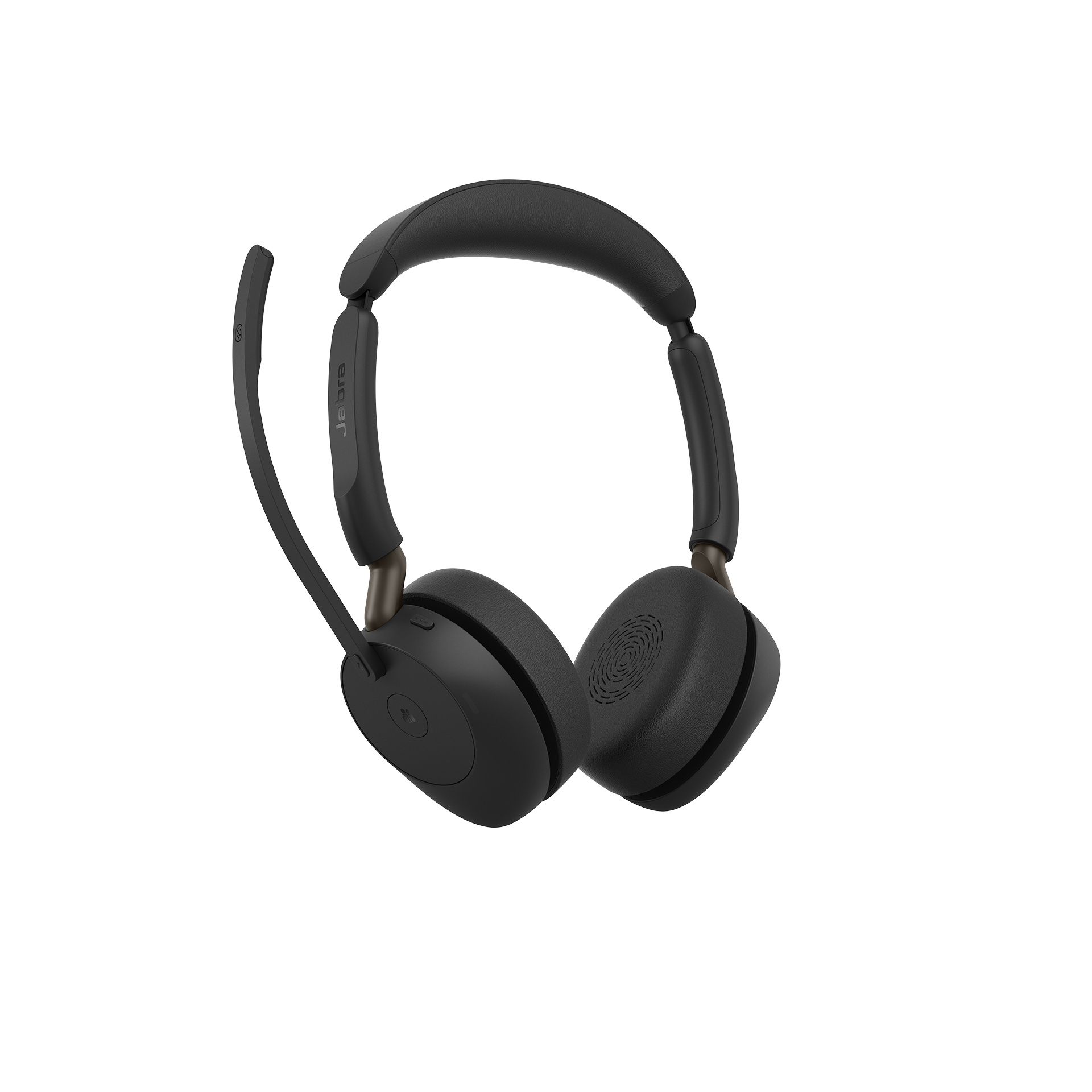 Jabra Evolve3 65 MS Teams stereo Bluetooth headset met microfoonarm omhoog geklapt