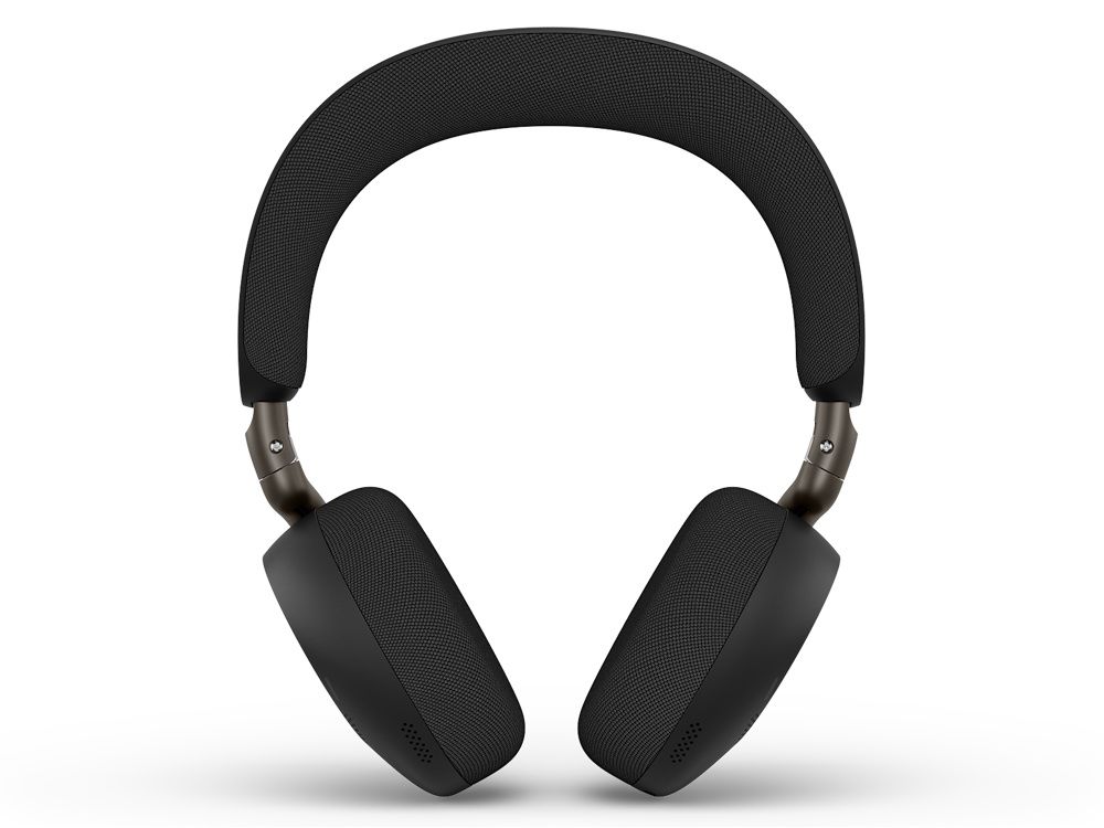 Voorkant van de compacte Jabra Evolve3 75 MS on-ear Bluetooth headset