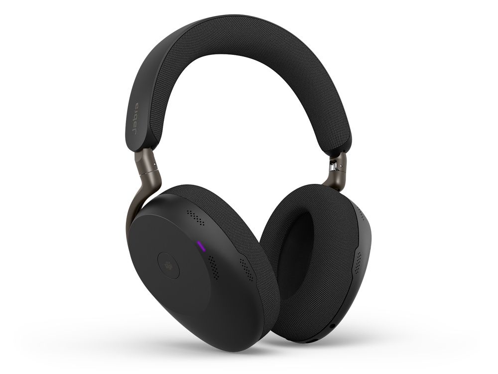 De draadloze Jabra Evolve3 85 MS over-ear Bluetooth headset gecertificeerd voor Microsoft Teams