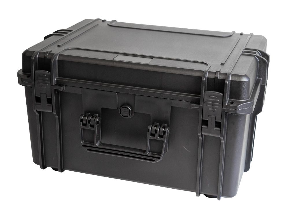 Portofoon koffer met multilader voor zes Motorola XT420 of XT460 portofoons dicht rechtsvoor
