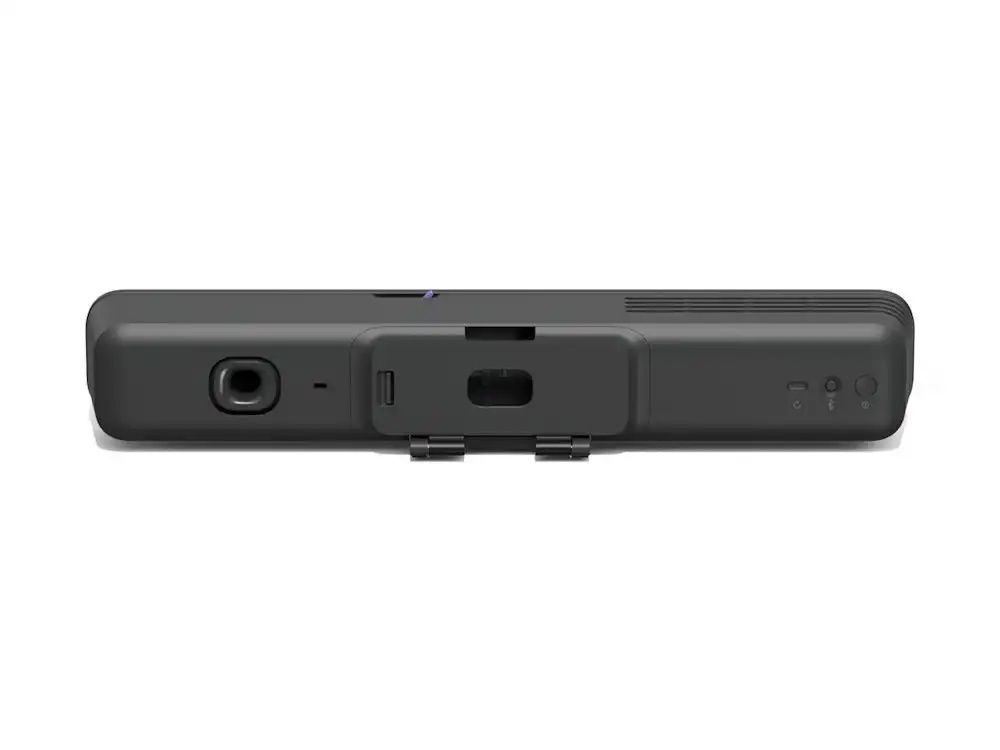 Achterkant van de Logitech MeetUp 2 videobar