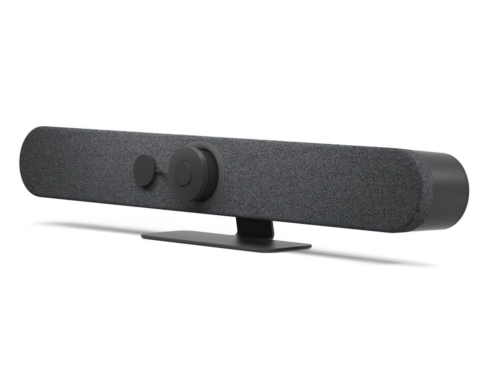 De Logitech Rally Bar Mini videobar met privacy shutter