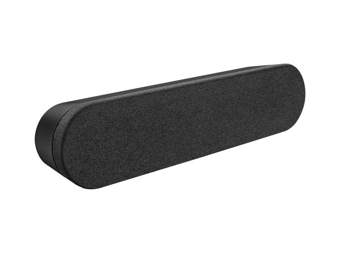 Een van de twee Logitech Rally Plus Kit speakers
