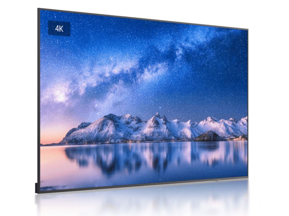 maxhub cma screen 4k displaying the milky way above mountains