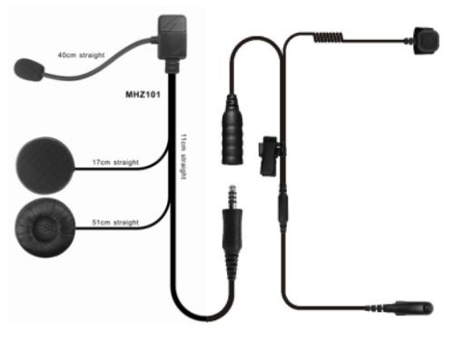 Incotech Open Motorhelm Headset