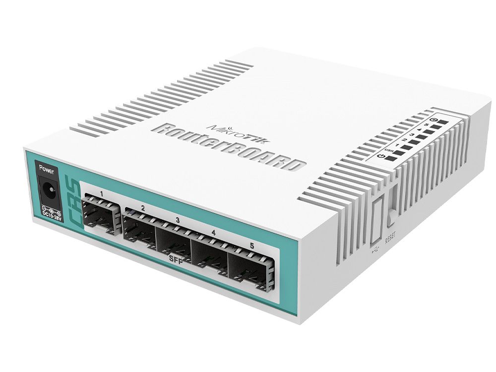 MikroTik CRS106-1C-5S | Compacte SFP smart switch