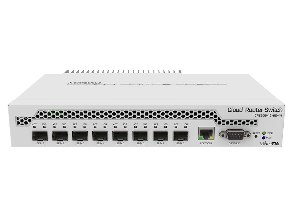 MikroTik CRS309-1G-8S+IN | Compacte 10G switch