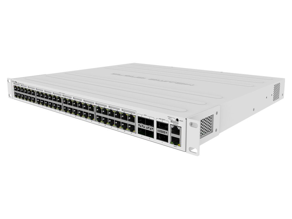 MikroTik CRS354-48P-4S+2Q+RM | 48x PoE switch + 40G