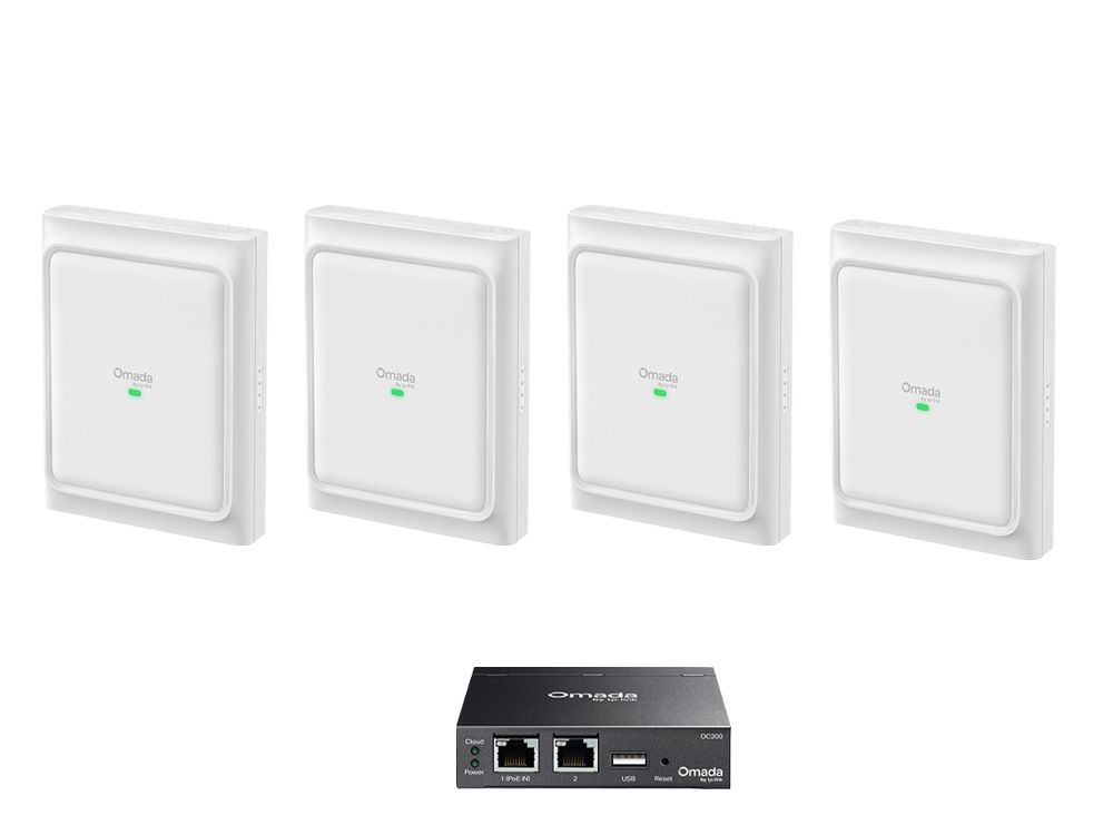 Omada by TP-Link EAP725 Outdoor 4-pack met OC200 hardware controller