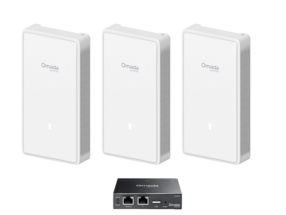 Omada by TP-Link EAP725-Wall 3-pack + OC200