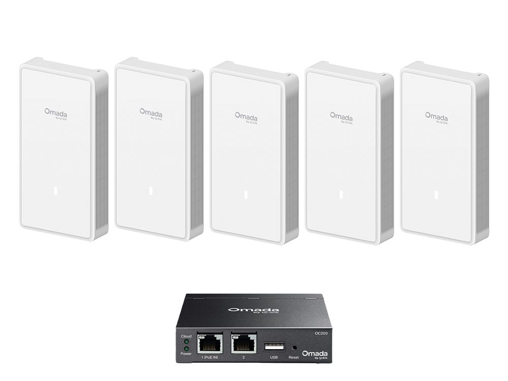 Omada by TP-Link EAP725-Wall 5-pack + OC200