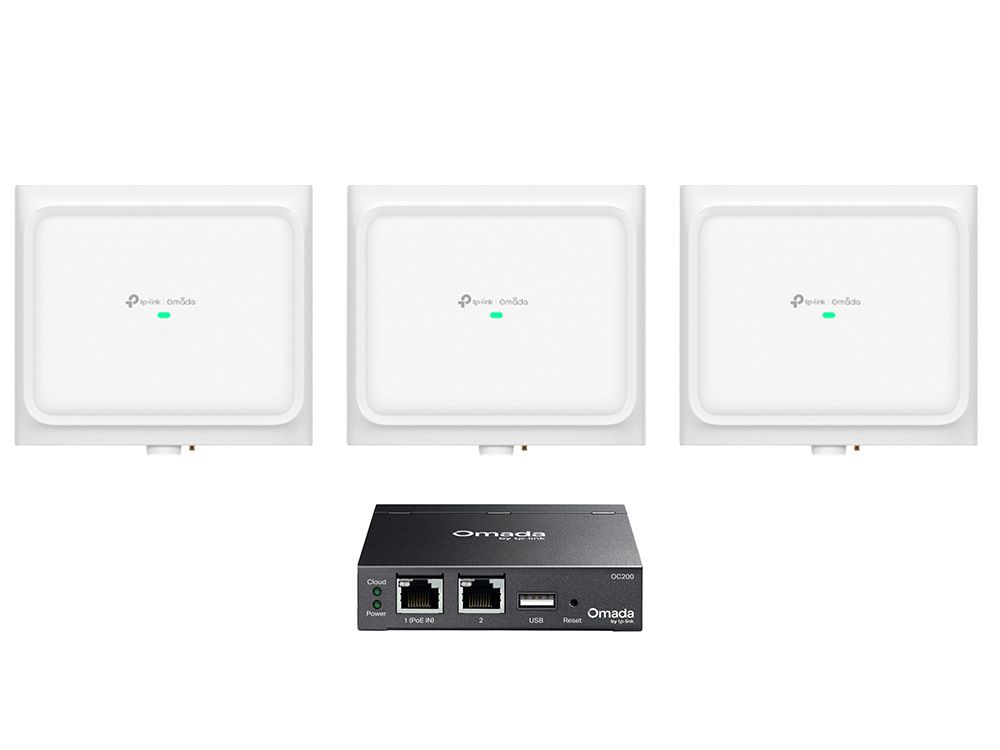 Omada by TP-Link EAP772-Outdoor 3-pack + OC200