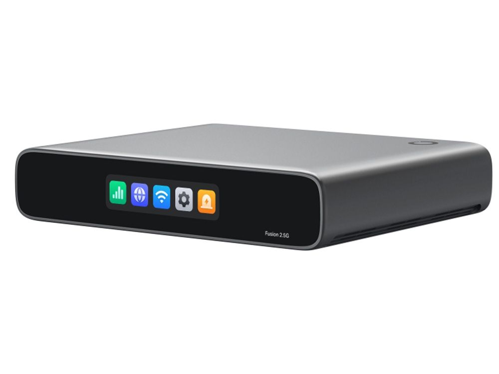 Omada by TP-Link Fusion 2.5G front display sideview