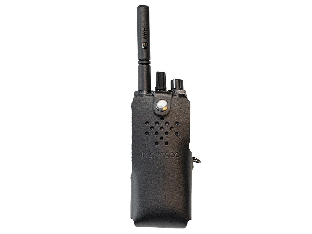 Portacc Lederen Draagtas voor Motorola R2 Portofoon