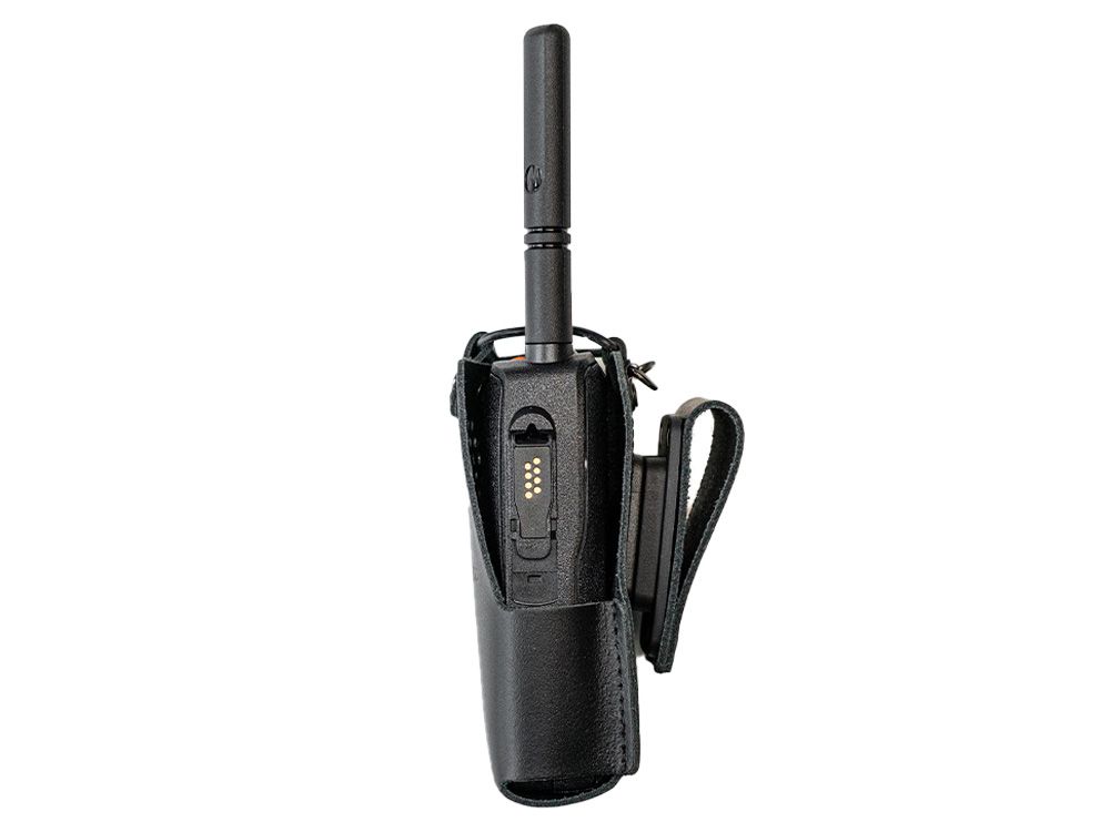 Portacc Lederen Draagtas voor Motorola R5 Portofoon